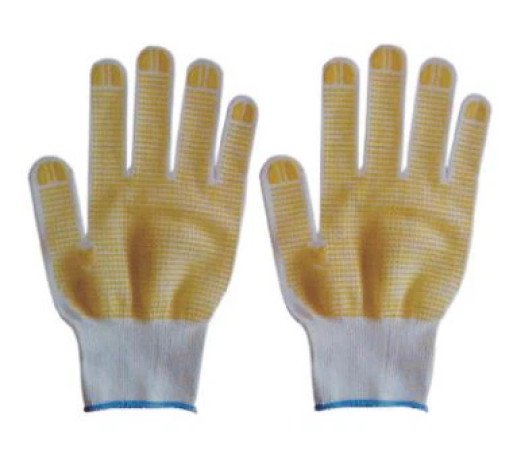 THXL-6014-1 PVC Coated Gloves, 13 Gauge Nylon Both Sides With PVC Dots.