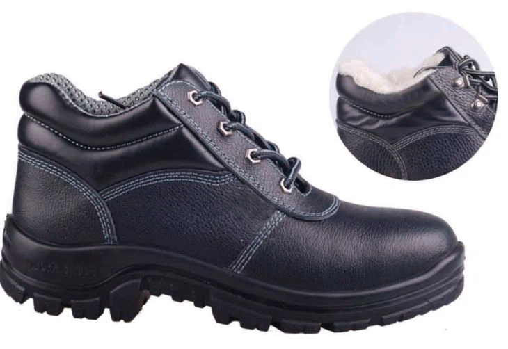 TH-Z9001 The First Layer Of Embossed Cow Leather, PU Injection Sole Safety Shoes