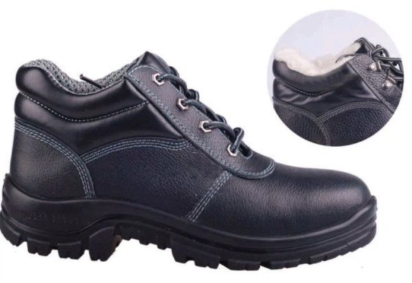 TH-Z9001 The First Layer Of Embossed Cow Leather, PU Injection Sole Safety Shoes