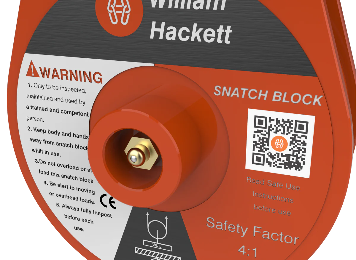 William Hackett HSB Hackett Snatch Block with Shackle
