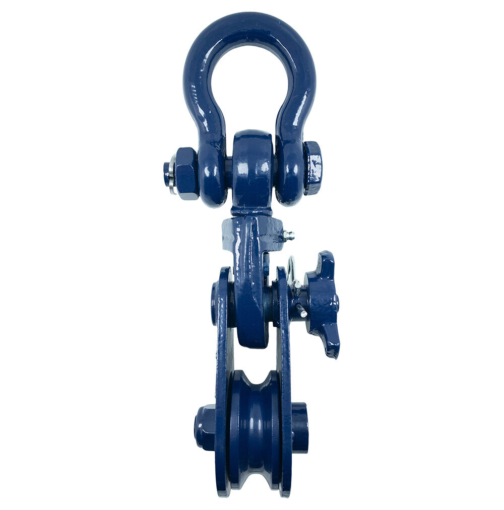 4.5" x 4 Ton W.L.L Wire Rope Snatch Block Bow Shackle Head 10mm-12mm Rope