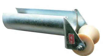 D Series Cable Entrance Protection Roller, Fixed Location Mechanism 300mm, With Nylon Roller