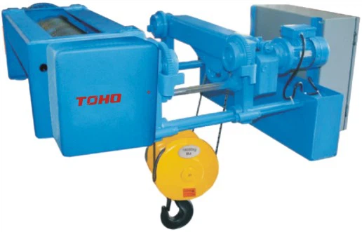 SH Type Hook Suspension LOW HEADROOM Foot-mounted Electric Chain Hoist with Motor Trolley