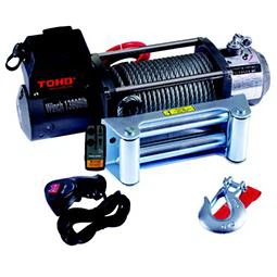 Portable Electric Winch Power Winch with Built-in Carrying Handle