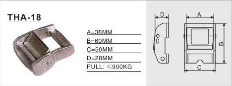 THA-18 Ratchet / Cam Buckle, can withstand large pulling force, safe and practical
