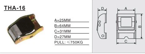 THA-16 Ratchet / Cam Buckle, can withstand large pulling force, safe and practical