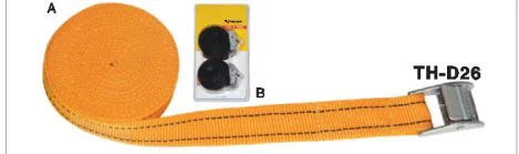TH-D26 Ratchet Tie Down, Safe, reliable, light and easy to operate, and protect objects from damage