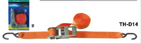 TH-D14 Ratchet Tie Down, use to fix functions when transporting, moving, shipping or storing goods