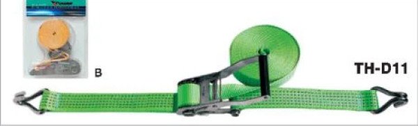 TH-D11 Ratchet Tie Down, Use to fix when transporting, moving, shipping or storing goods.