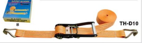 TH-D10 Ratchet Tie Down, Locking function and will not fall off.