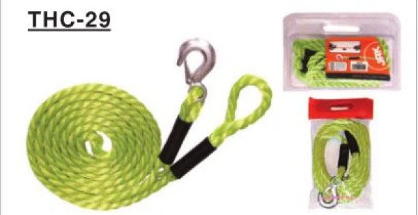 THC-29 TOW STRAP, Equipped with metal towing hooks or shackles