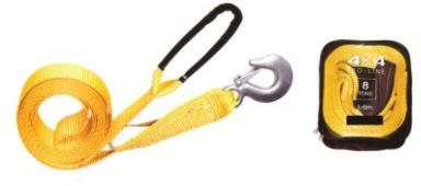 THC-11 TOW STRAP, equipped with metal towing hooks or shackles