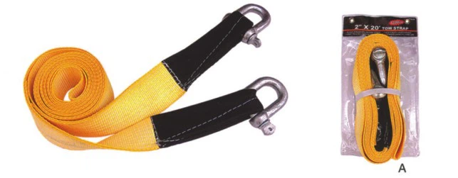 Tow Strap with Rope and Hooks
