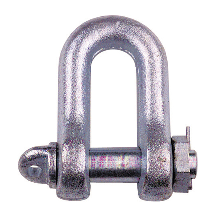 Dee Shackle with screw pin, nut and cotter pin