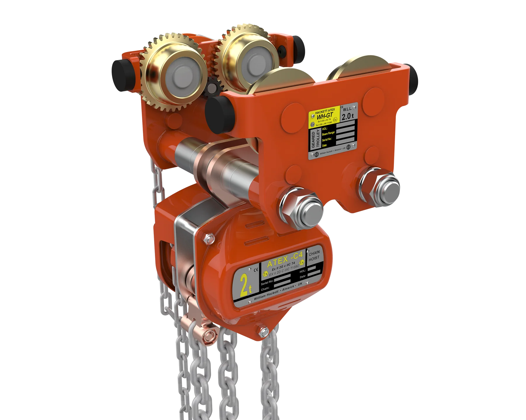 William Hackett ATEX C4 Combined Chain Hoist and Trolley