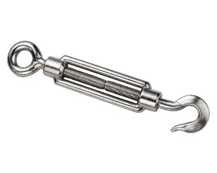 DIN1480 Turnbuckle, Stainless Steel, AISI 304 or 316 Hook/Eye, Eye/Eye, Hook/Hook