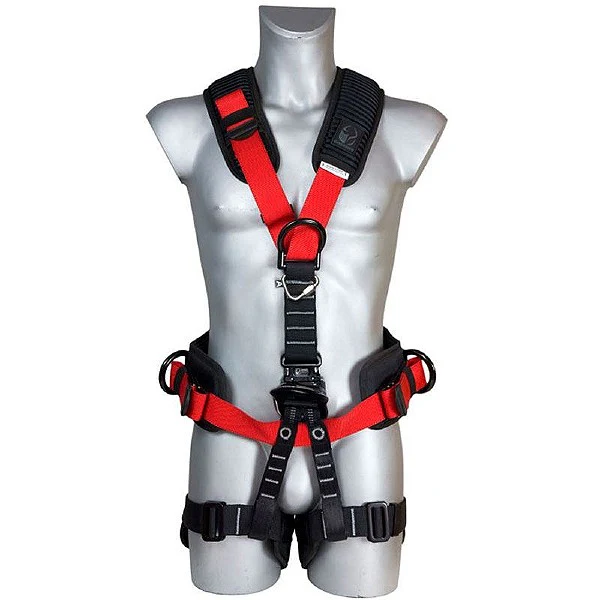 Guardian 5-Point Full Body Riggers Harness with Attachment for Croll Chest Ascender